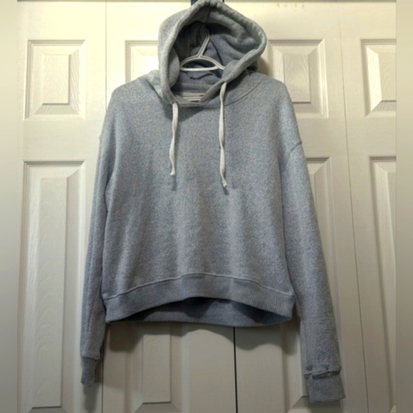 Womens Fleece Factory Cropped Hoodie - Picture 1 of 2